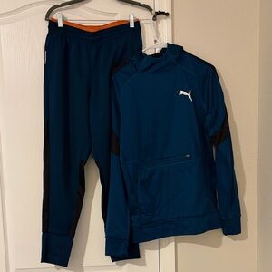 Puma Warmcell Navy Tracksuit with Black Details